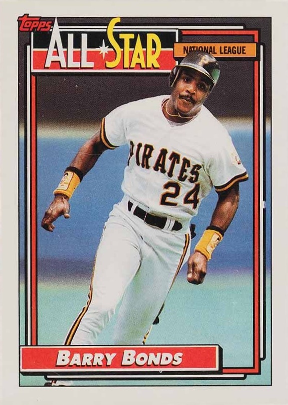 1992 Topps Barry Bonds #390 Baseball Card