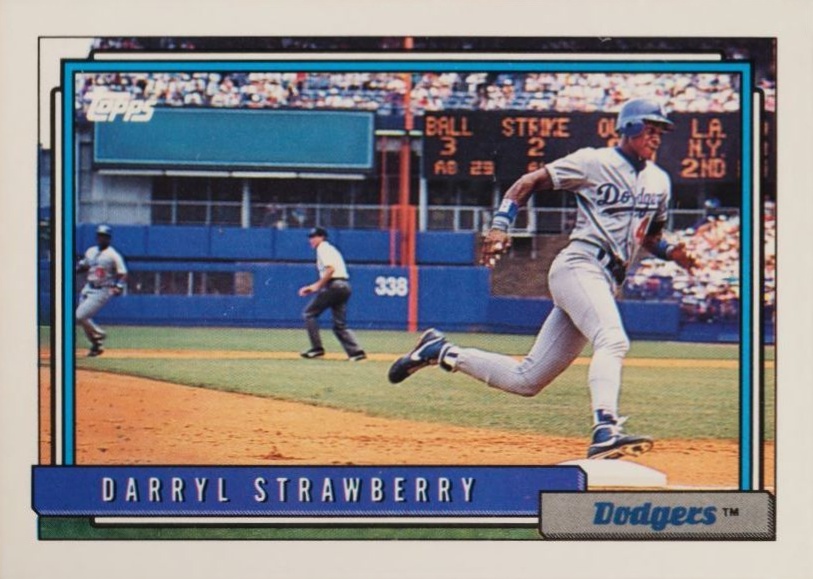 1992 Topps Darryl Strawberry #550 Baseball Card