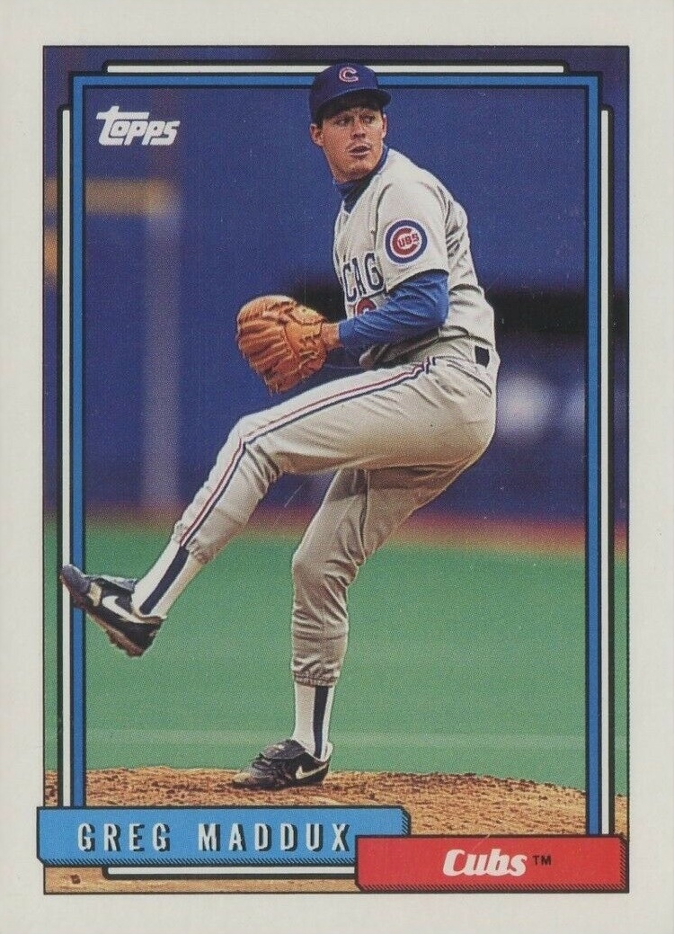 1992 Topps Greg Maddux #580 Baseball Card