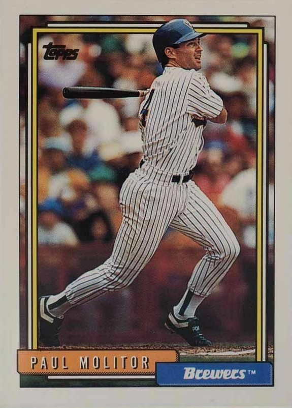 1992 Topps Paul Molitor #600 Baseball Card