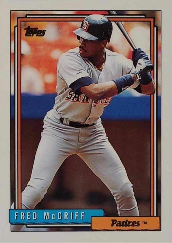 1992 Topps Fred McGriff #660 Baseball Card
