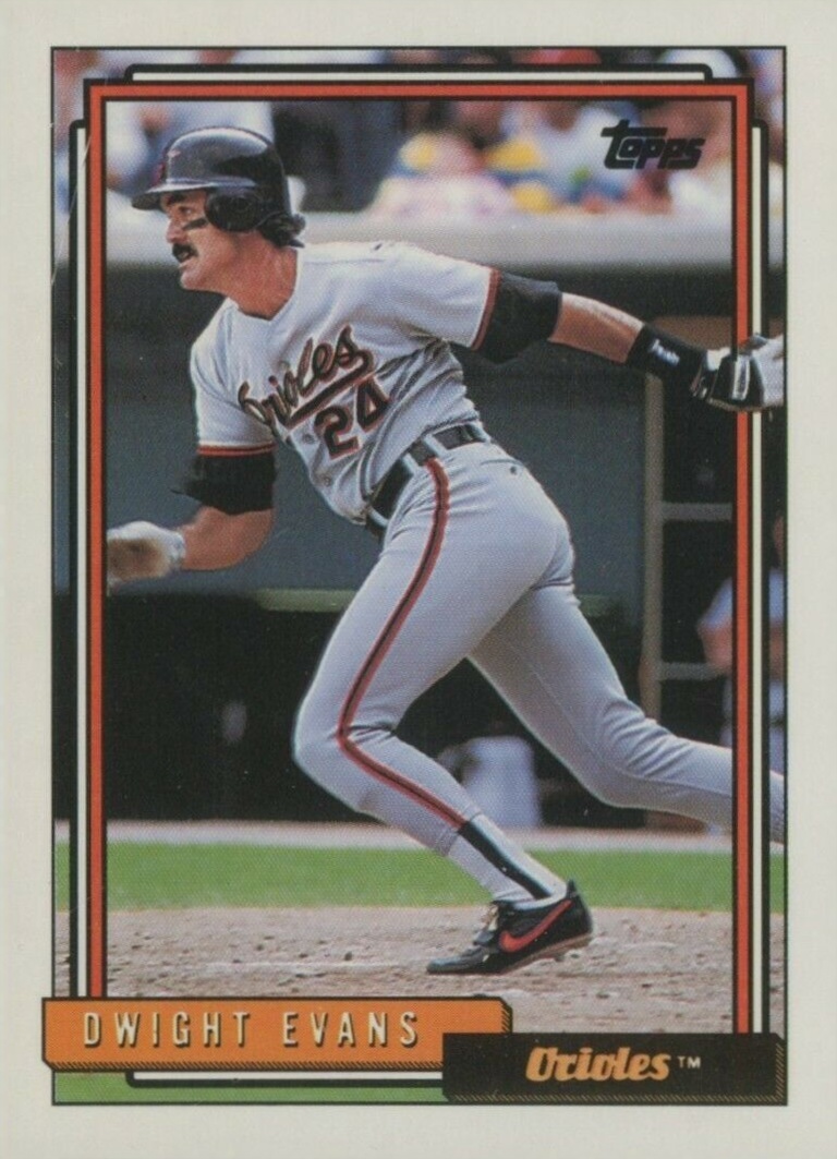 1992 Topps Dwight Evans #705 Baseball Card