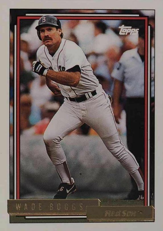 1992 Topps Gold Wade Boggs #10 Baseball Card