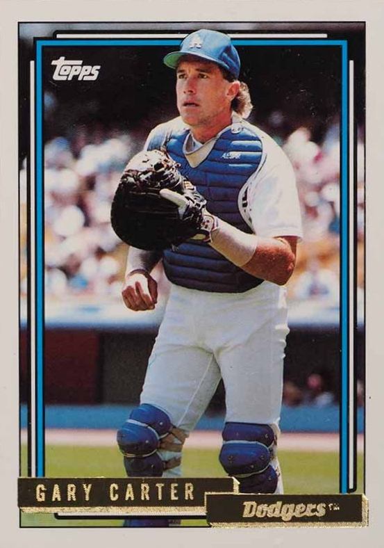 1992 Topps Gold Gary Carter #45 Baseball Card