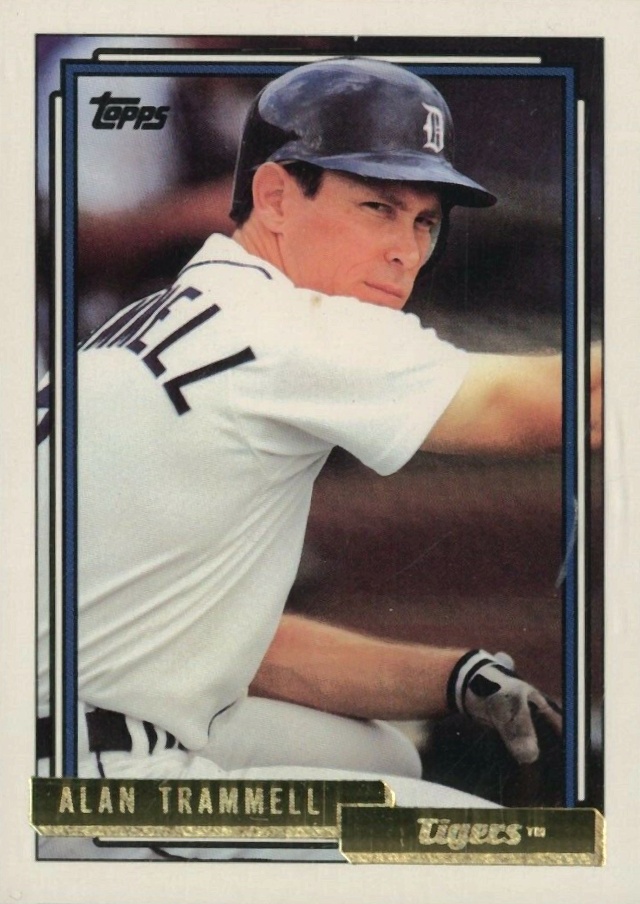 1992 Topps Gold Alan Trammell #120 Baseball Card