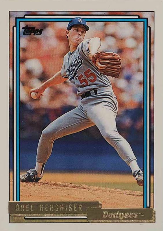 1992 Topps Gold Orel Hershiser #175 Baseball Card