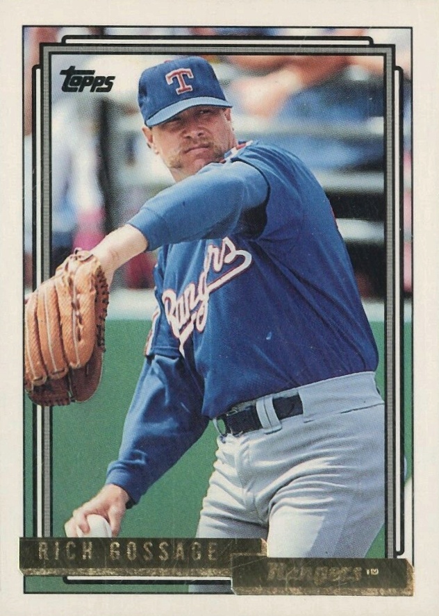 1992 Topps Gold Rich Gossage #215 Baseball Card