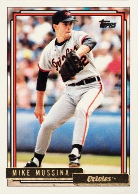 1992 Topps Gold Mike Mussina #242 Baseball Card