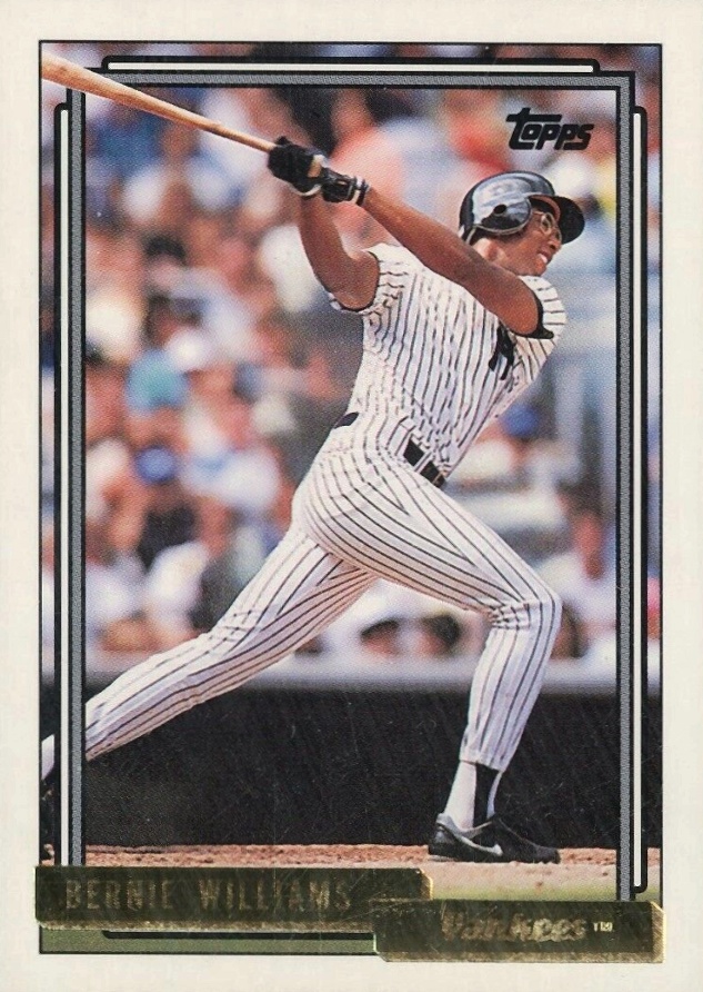 1992 Topps Gold Bernie Williams #374 Baseball Card