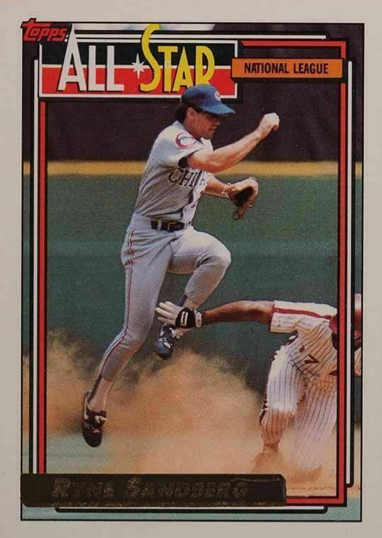 1992 Topps Gold Ryne Sandberg #387 Baseball Card