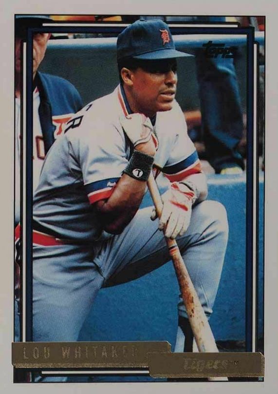 1992 Topps Gold Lou Whitaker #570 Baseball Card