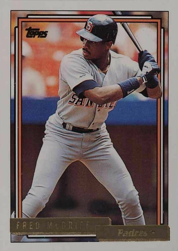 1992 Topps Gold Fred McGriff #660 Baseball Card