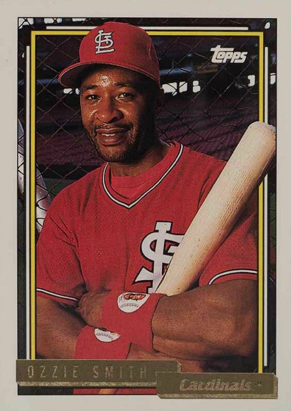 1992 Topps Gold Ozzie Smith #760 Baseball Card