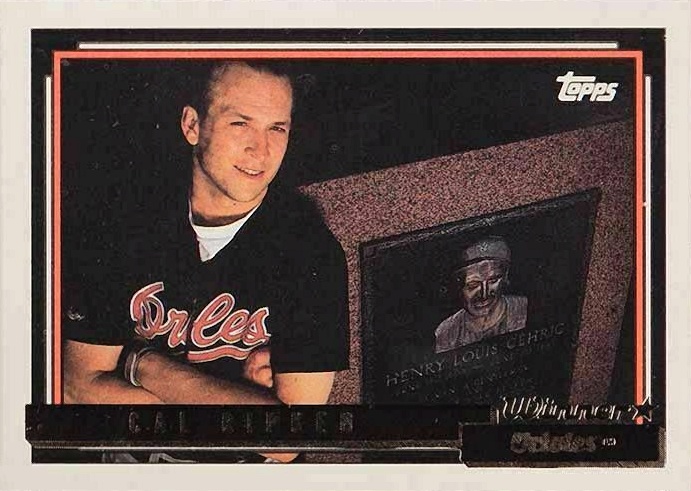 1992 Topps Gold Cal Ripken Jr. #40 Baseball Card