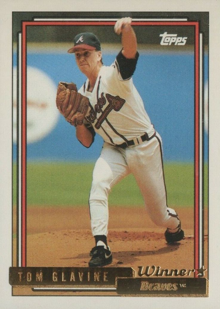 1992 Topps Gold Tom Glavine #305 Baseball Card
