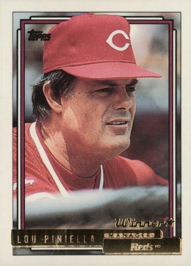 1992 Topps Gold Lou Piniella #321 Baseball Card
