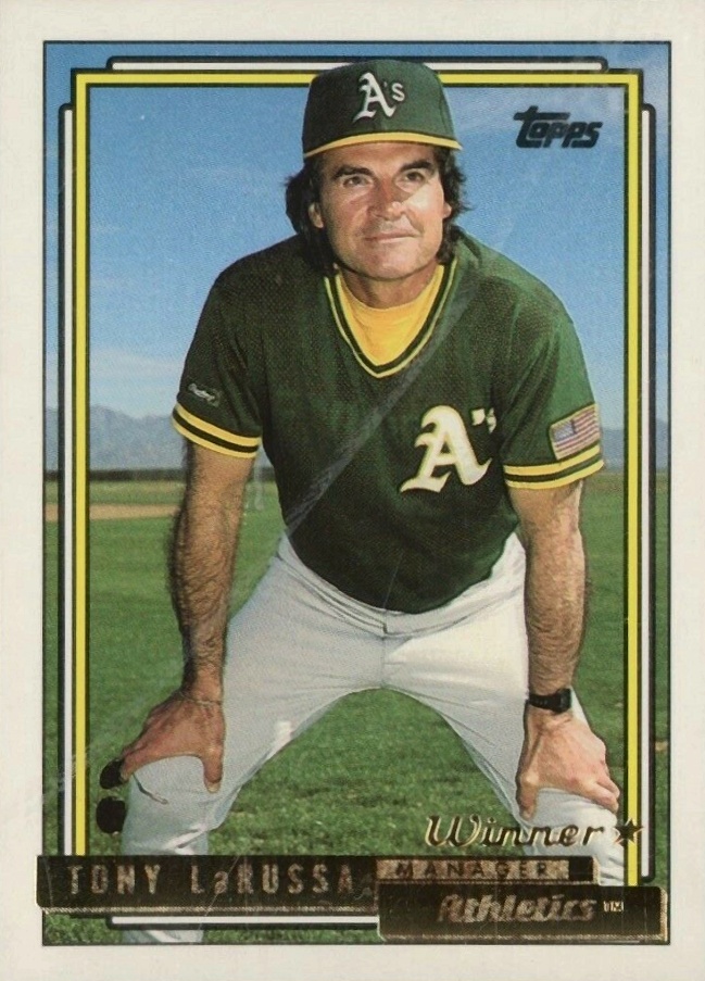 1992 Topps Gold Tony La Russa #429 Baseball Card