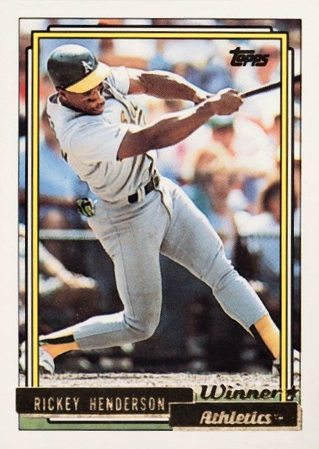 1992 Topps Gold Rickey Henderson #560 Baseball Card