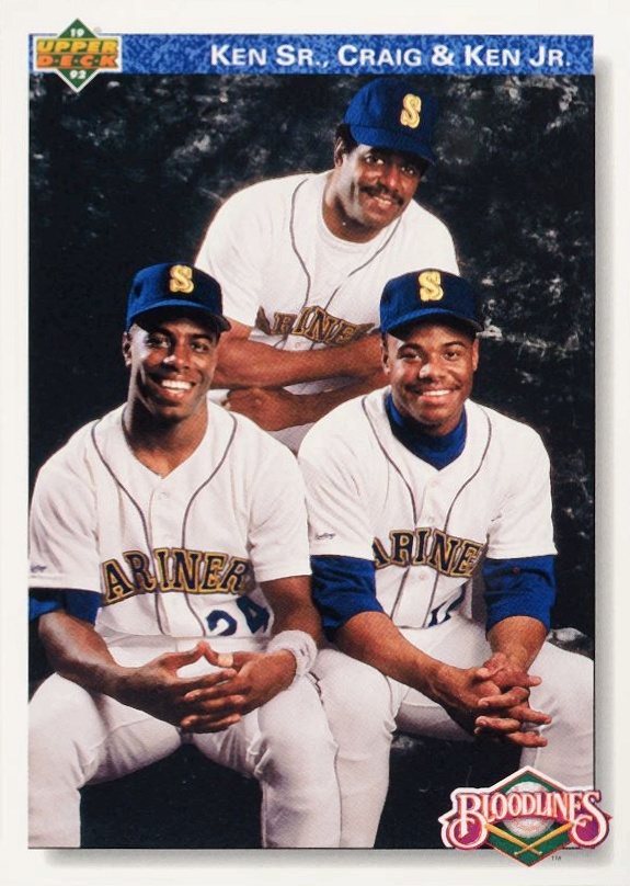 1992 Upper Deck Griffey Sr./Griffey Jr. #85 Baseball Card