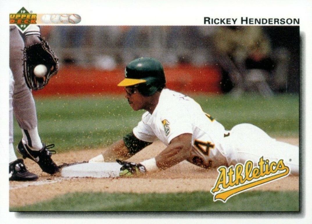1992 Upper Deck Rickey Henderson #155 Baseball Card