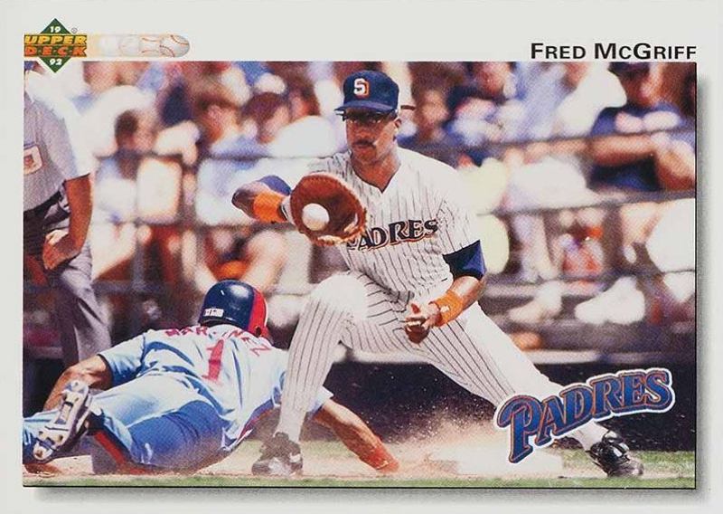 1992 Upper Deck Fred McGriff #344 Baseball Card