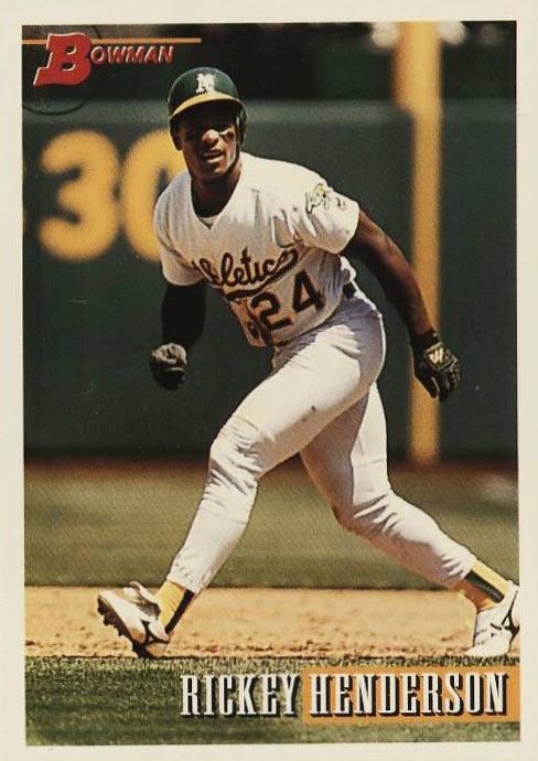 1993 Bowman Rickey Henderson #625 Baseball Card