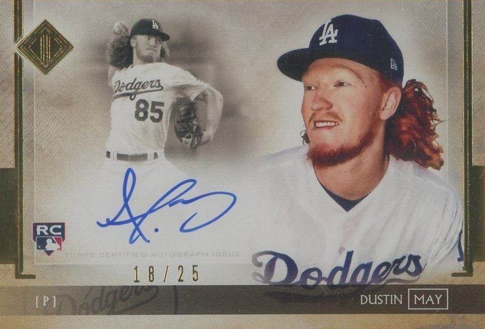 2020 Topps Transcendent Collection Autographs Dustin May #DM Baseball Card
