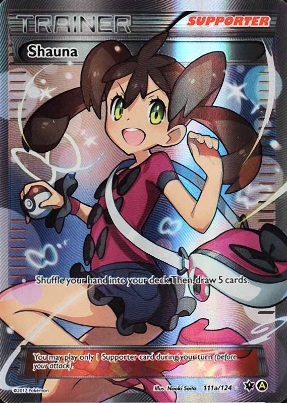 2017 Pokemon Premium Trainer XY Collection Promo Full Art/Shauna #111a TCG Card