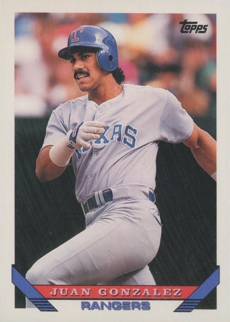1993 Topps Juan Gonzalez #34 Baseball Card