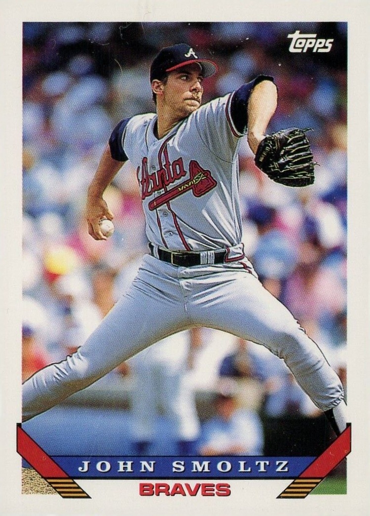 1993 Topps John Smoltz #35 Baseball Card