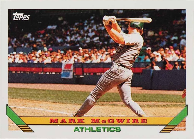 1993 Topps Mark McGwire #100 Baseball Card