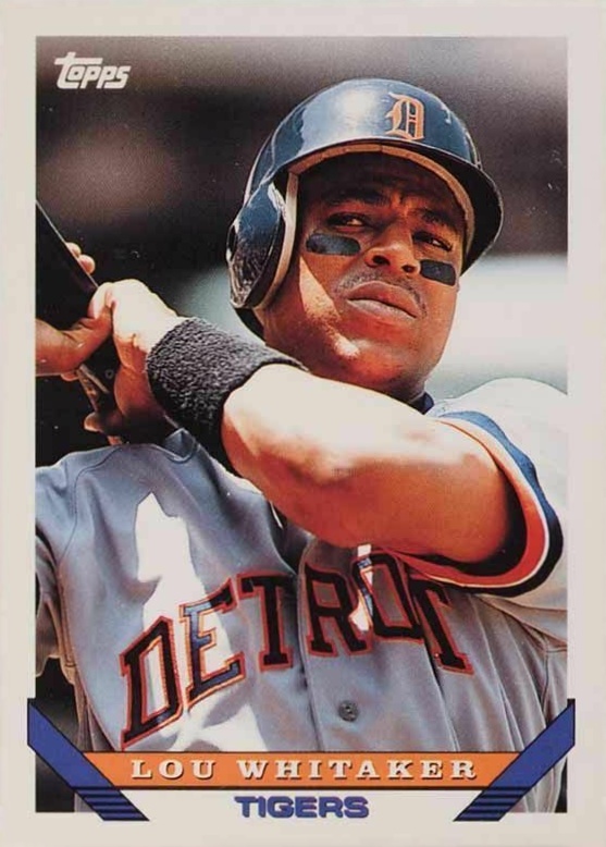 1993 Topps Lou Whitaker #160 Baseball Card