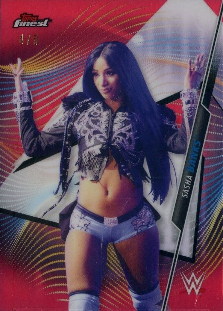 2020 Topps WWE Finest Sasha Banks #62 Other Sports Card