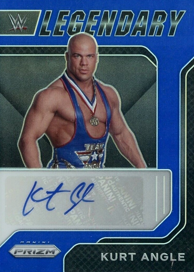 2022 Panini Prizm WWE Legendary Signatures Kurt Angle #LS-KAN Other Sports Card