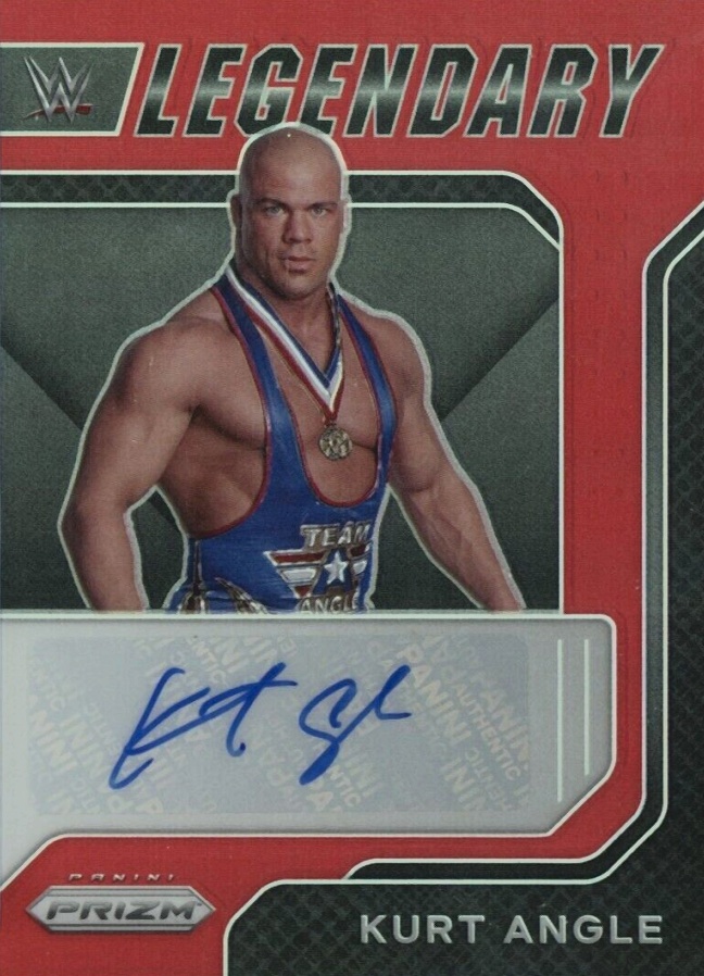 2022 Panini Prizm WWE Legendary Signatures Kurt Angle #LS-KAN Other Sports Card