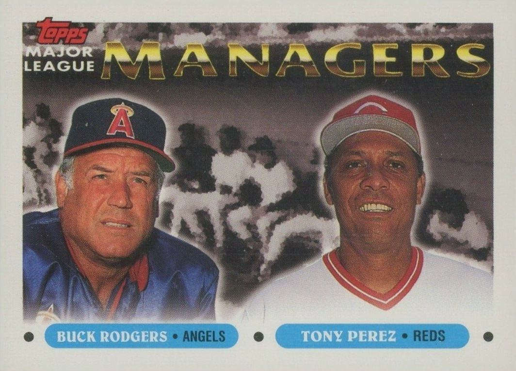 1993 Topps Buck Rodgers/Tony Perez #503 Baseball Card
