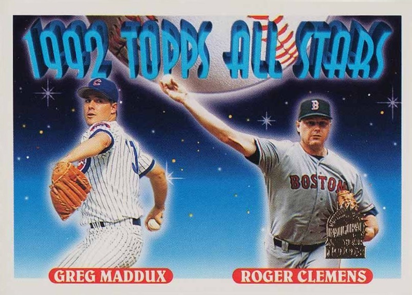 1993 Topps Greg Maddux/Roger Clemens #409 Baseball Card