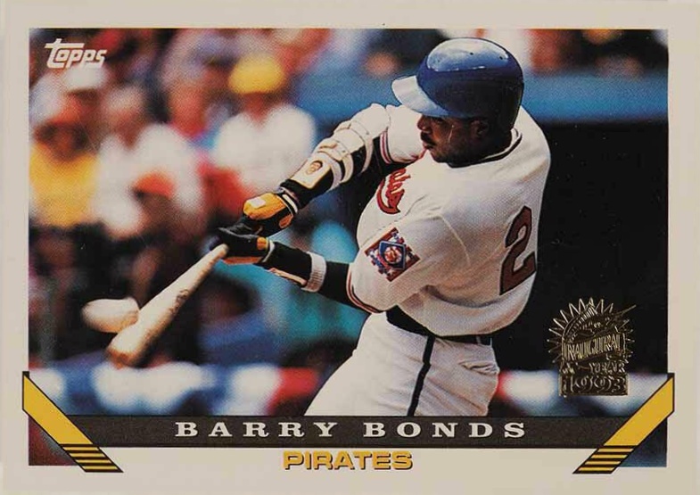 1993 Topps Barry Bonds #2 Baseball Card