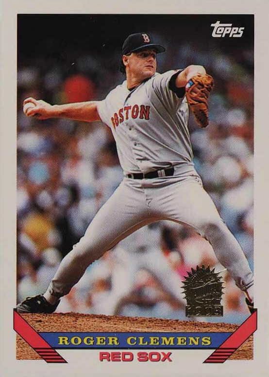 1993 Topps Roger Clemens #4 Baseball Card