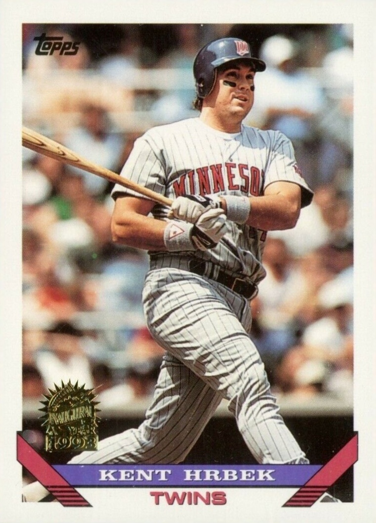 1993 Topps Kent Hrbek #9 Baseball Card