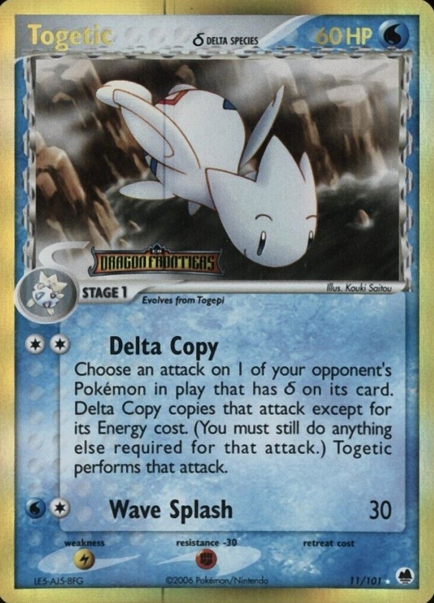 2006 Pokemon EX Dragon Frontiers Togetic-Reverse Foil #11 TCG Card