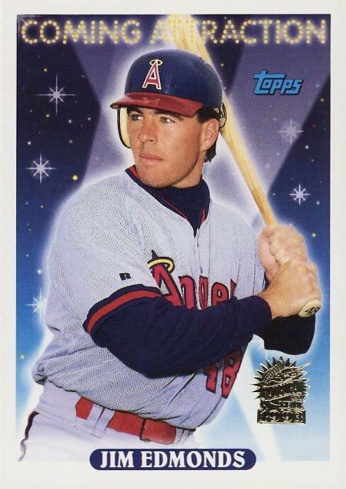 1997 Topps #75 Jim Edmonds NM-MT Anaheim Angels Baseball :  Collectibles & Fine Art