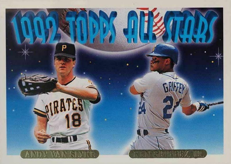 1993 Topps Gold Griffey Jr./Slyke #405 Baseball Card