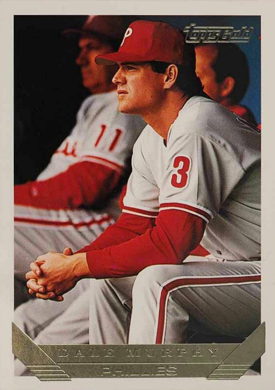 1993 Topps Gold Dale Murphy #445 Baseball Card