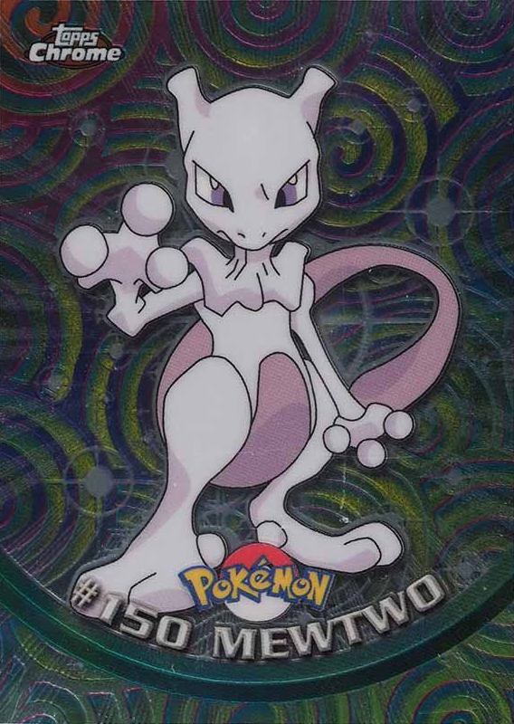 2000 Topps Chrome Pokemon T.V. Mewtwo #150 TCG Card