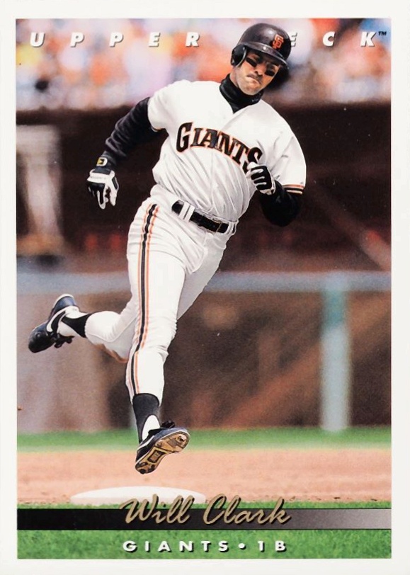 1993 Upper Deck Will Clark #576 Baseball Card