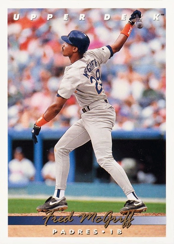 1993 Upper Deck Fred McGriff #577 Baseball Card