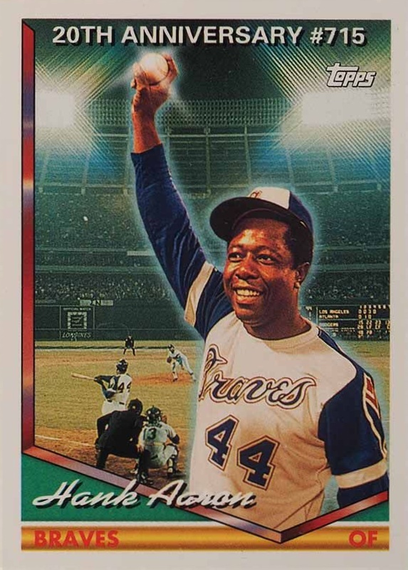 1994 Topps Hank Aaron #715 Baseball Card