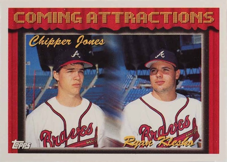 1994 Topps Chipper Jones/Ryan Klesko #777 Baseball Card