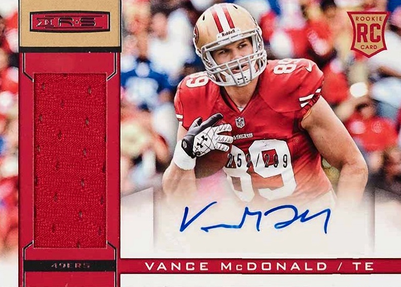 2013 Panini Rookies & Stars Vance McDonald #239 Football Card